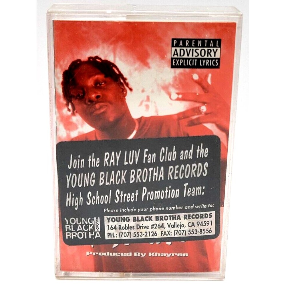 RAY‎ LUV - LAST NITE  - HIP HOP CASSETTE PROMO CASSETTE PROMO HYPE STICKER